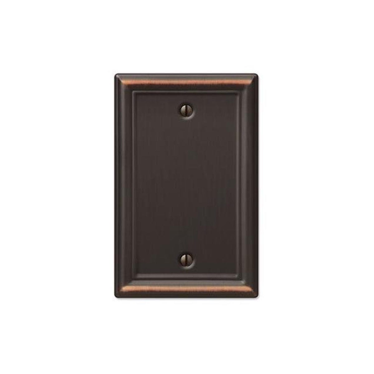 Westek Chelsea Steel Blank Wall Plate, Aged Bronze Westek Chelsea Steel Blank Wall Plate, Aged Bronze