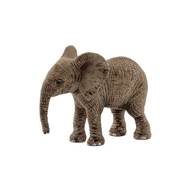 Schleich African Gray Elephant Calf Toy Animal Figure