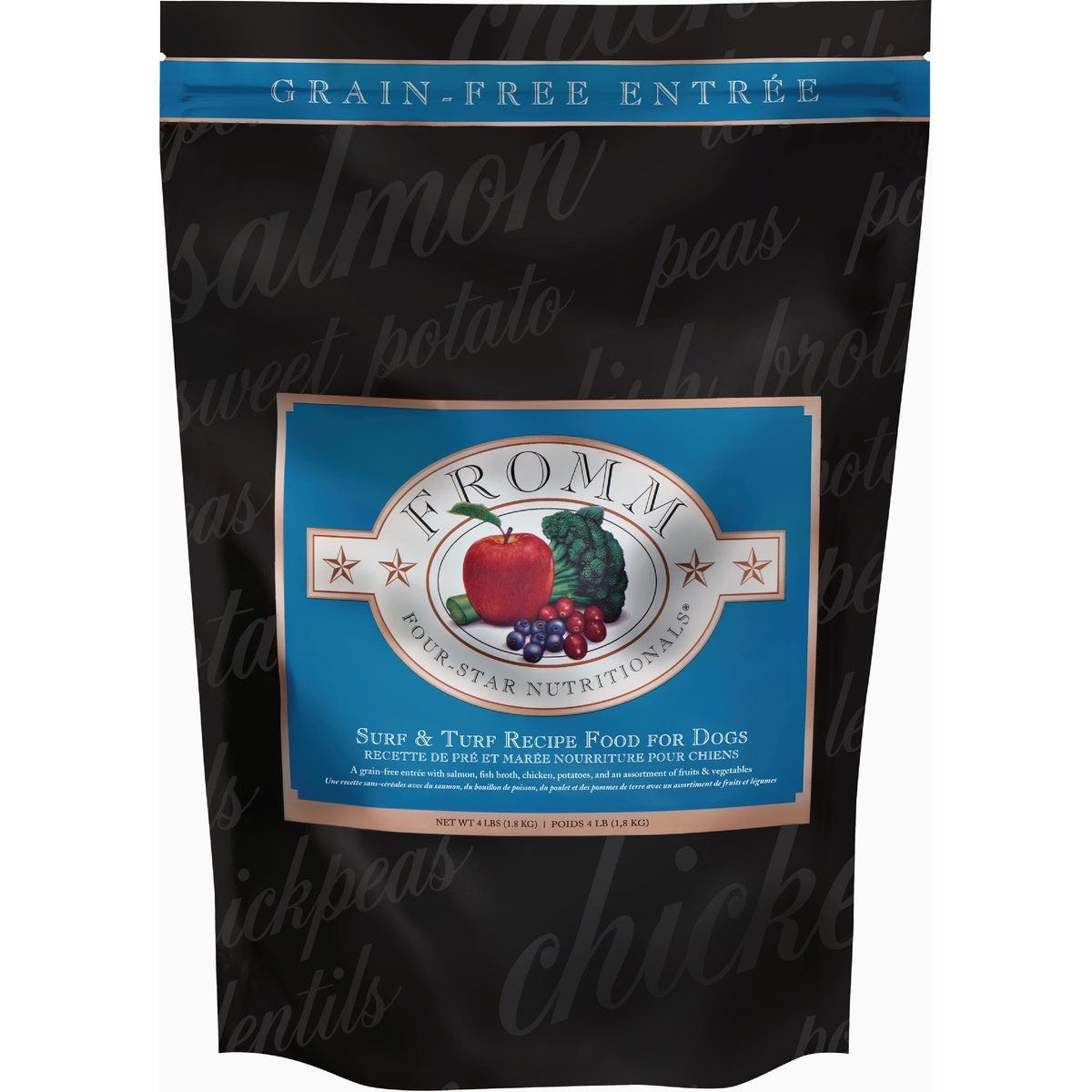 Fromm Four-Star Nutritionals Surf & Turf Recipe Dry Dog Food, 4 Lb. - photo 2