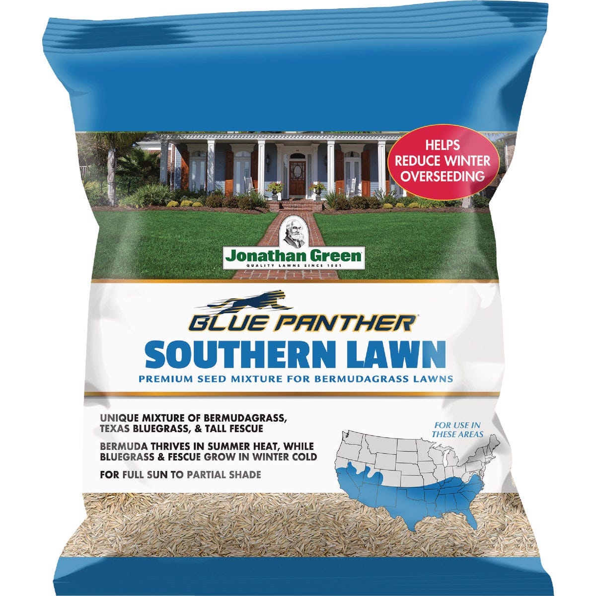 Jonathan Green Blue Panther Southern Lawn 3 Lb. Grass Seed