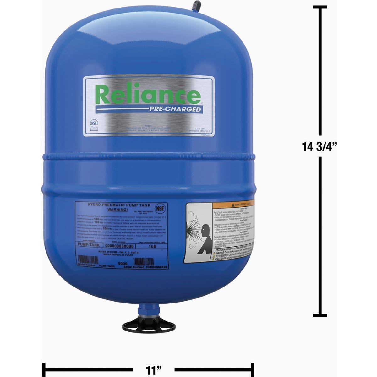 Reliance 5 Gal. Inline Pressure Pump Tank - photo 2 Reliance 5 Gal. Inline Pressure Pump Tank - photo 2