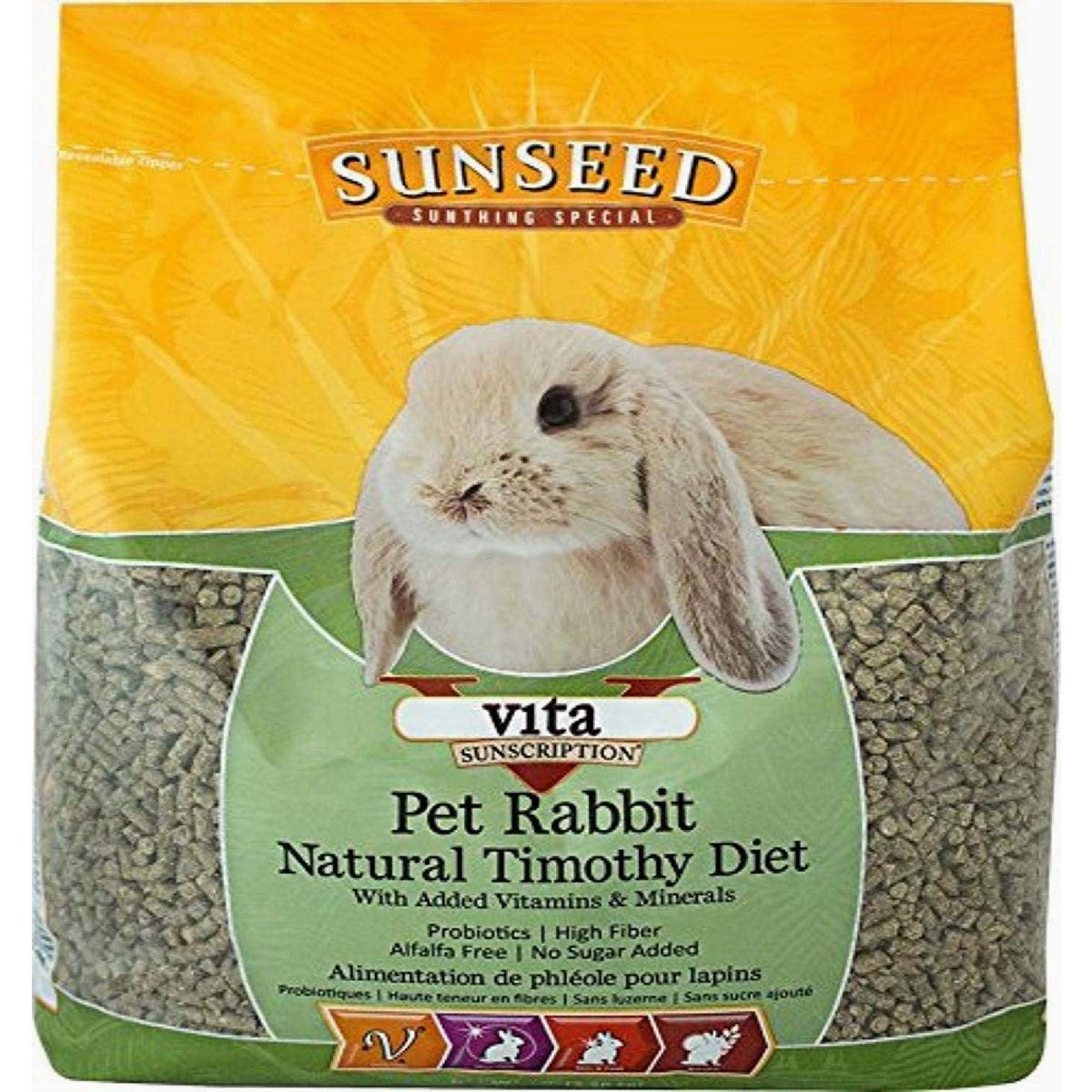 Sunseed 5 Lb. Natural Timothy Diet Rabbit Food
