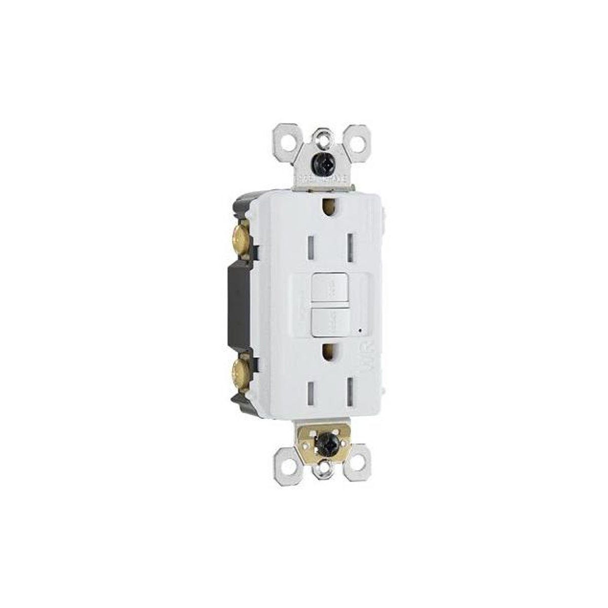 Legrand Pass & Seymour 15A White GFCI Receptacle