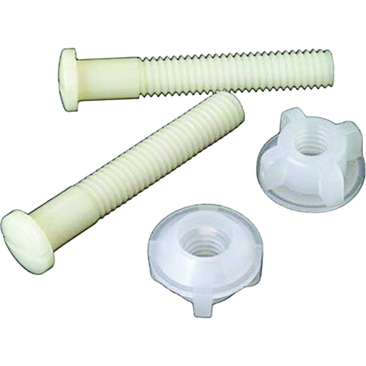 Master Plumber 2.5 In. White Plastic Toilet Seat Hinge Bolt Master Plumber 2.5 In. White Plastic Toilet Seat Hinge Bolt