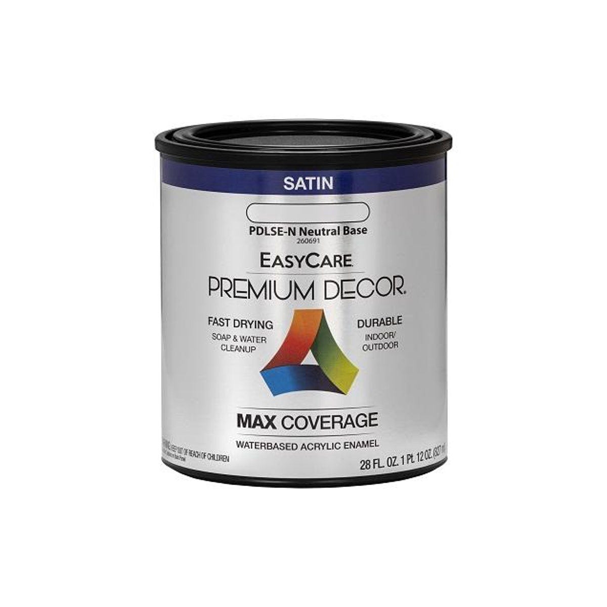 EasyCare Premium Decor 1 Qt. Neutral Base Satin Acrylic Paint