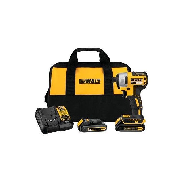 DEWALT 20V MAX 1/4 In. Cordless Brushless Impact Driver Kit DEWALT 20V MAX 1/4 In. Cordless Brushless Impact Driver Kit