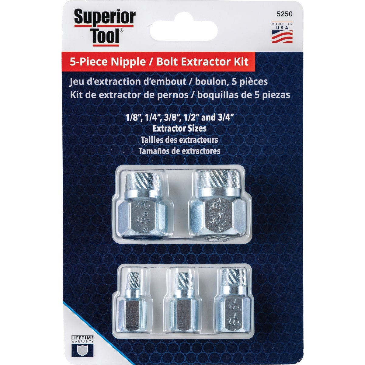 Superior Tool Bolt Extractor Kit (5-Piece) - photo 2 Superior Tool Bolt Extractor Kit (5-Piece) - photo 2