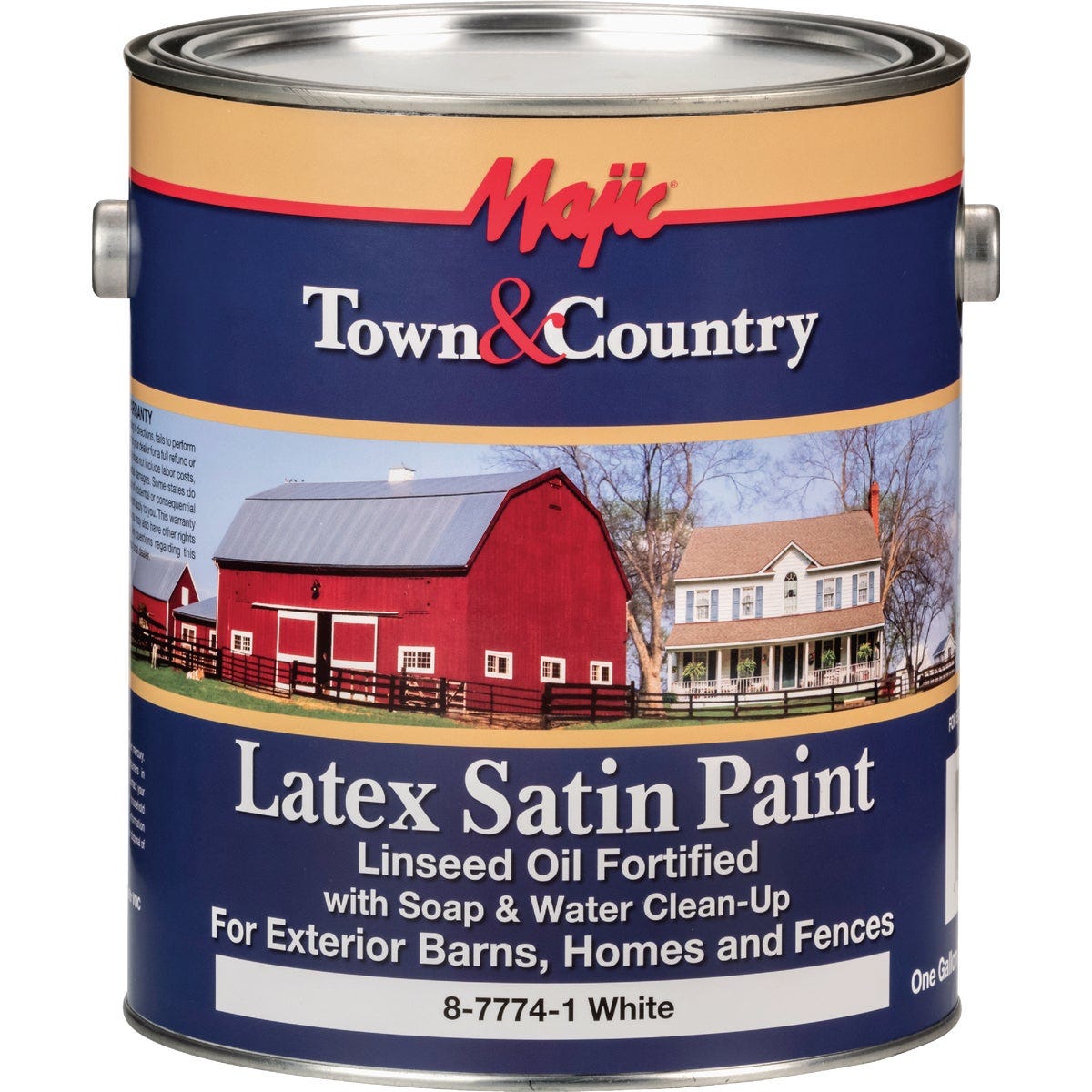 MAJIC Town & Country Exterior Latex Satin Paint, White, 1 Gal. - photo 2 MAJIC Town & Country Exterior Latex Satin Paint, White, 1 Gal. - photo 2