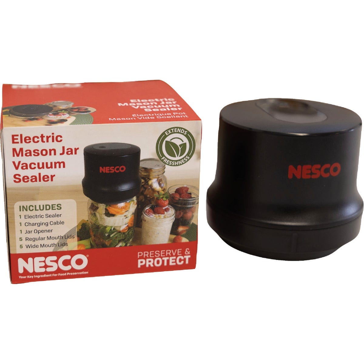 Nesco 2-In-1 Electric Mason Jar Vacuum Sealer - photo 2