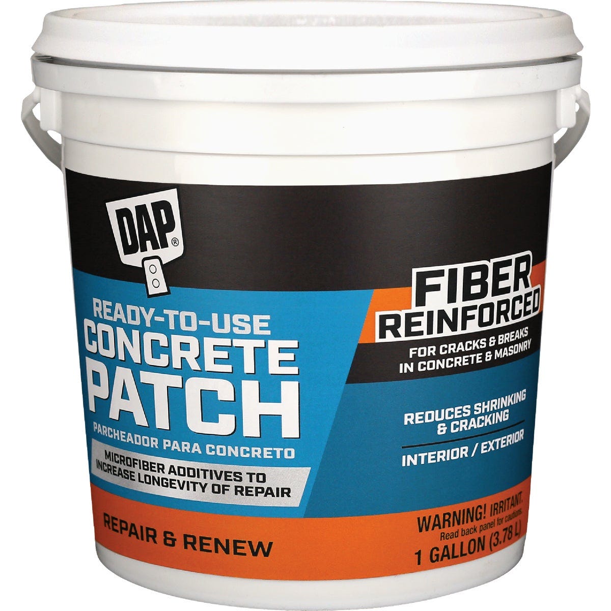 Dap 1 Gal. Ready-To-Use Concrete Patch, Gray Dap 1 Gal. Ready-To-Use Concrete Patch, Gray