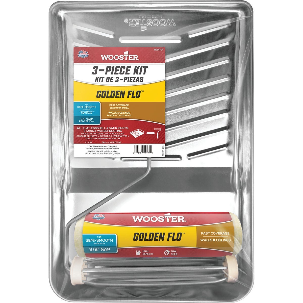 Wooster Golden Flo Roller & Tray Set (3-Piece) Wooster Golden Flo Roller & Tray Set (3-Piece)