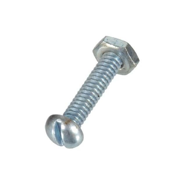Hillman 1/4 In. x 1 In. 6-Pack Combo Round Head Machine Screws & Nuts Hillman 1/4 In. x 1 In. 6-Pack Combo Round Head Machine Screws & Nuts