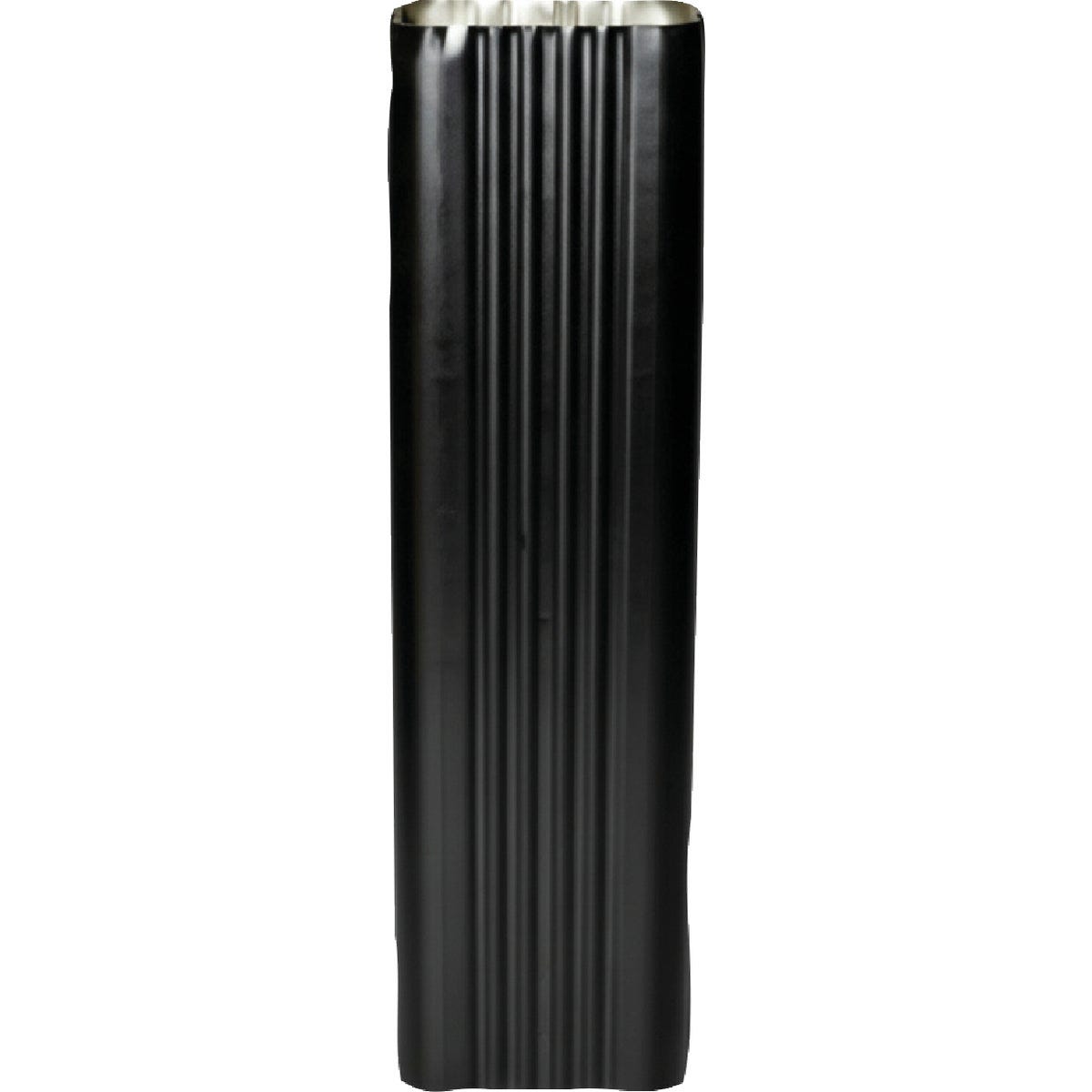 Spectra Metals 3 In. x 4 In. x 15 In. K-Style Black Aluminum Downspout Extension