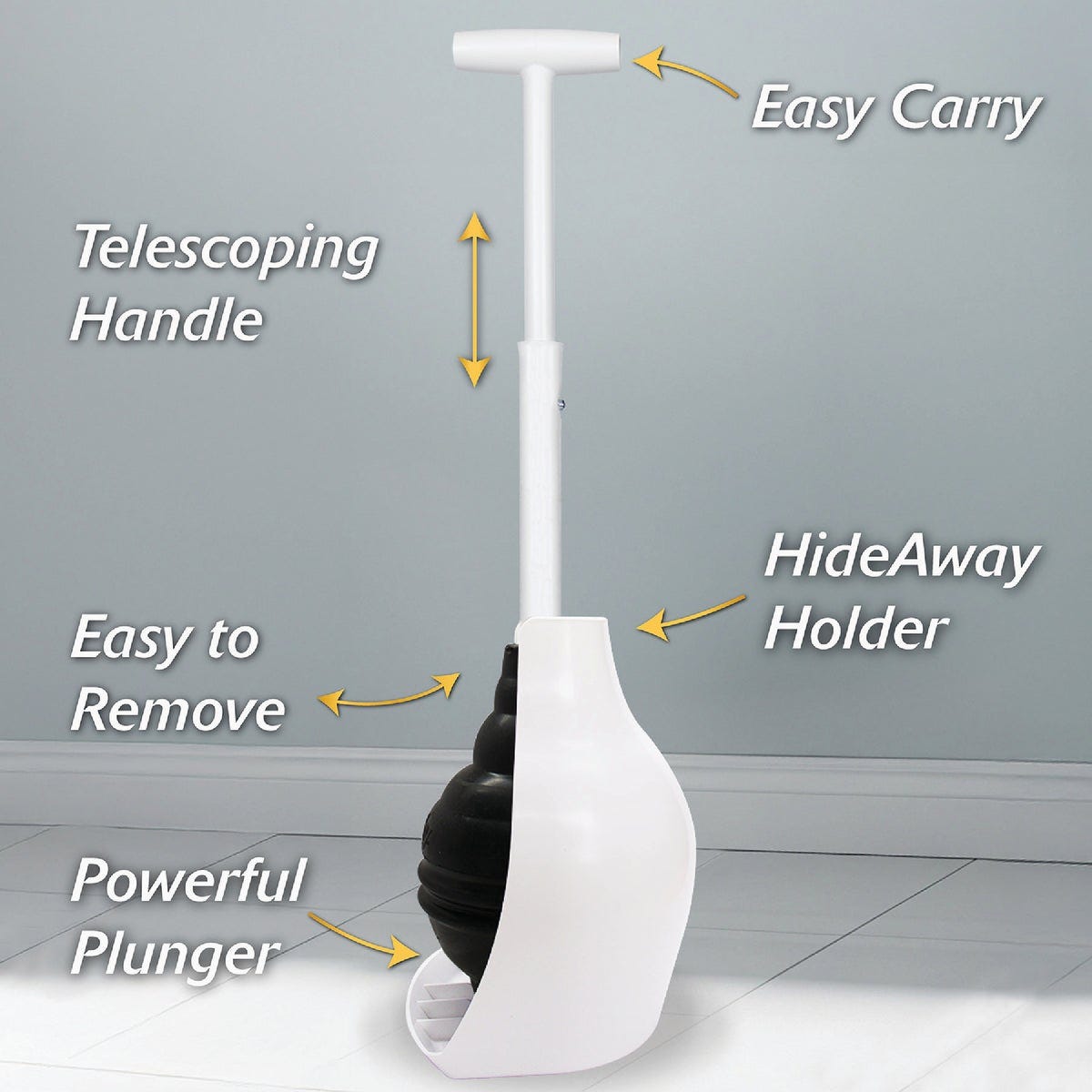 Korky Beehive Max HideAway Telescoping Plunger with Holder - photo 3