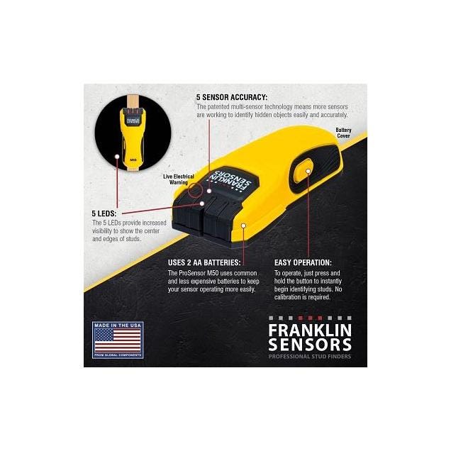 Franklin Sensors ProSensor M50 Stud Finder - photo 4 Franklin Sensors ProSensor M50 Stud Finder - photo 4