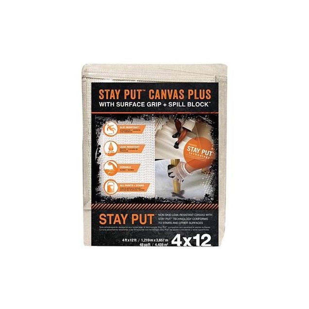 Trimaco 4 In. x 12 Ft. Spill Block Surface Grip Stay Put Painters Canvas Plus Trimaco 4 In. x 12 Ft. Spill Block Surface Grip Stay Put Painters Canvas Plus