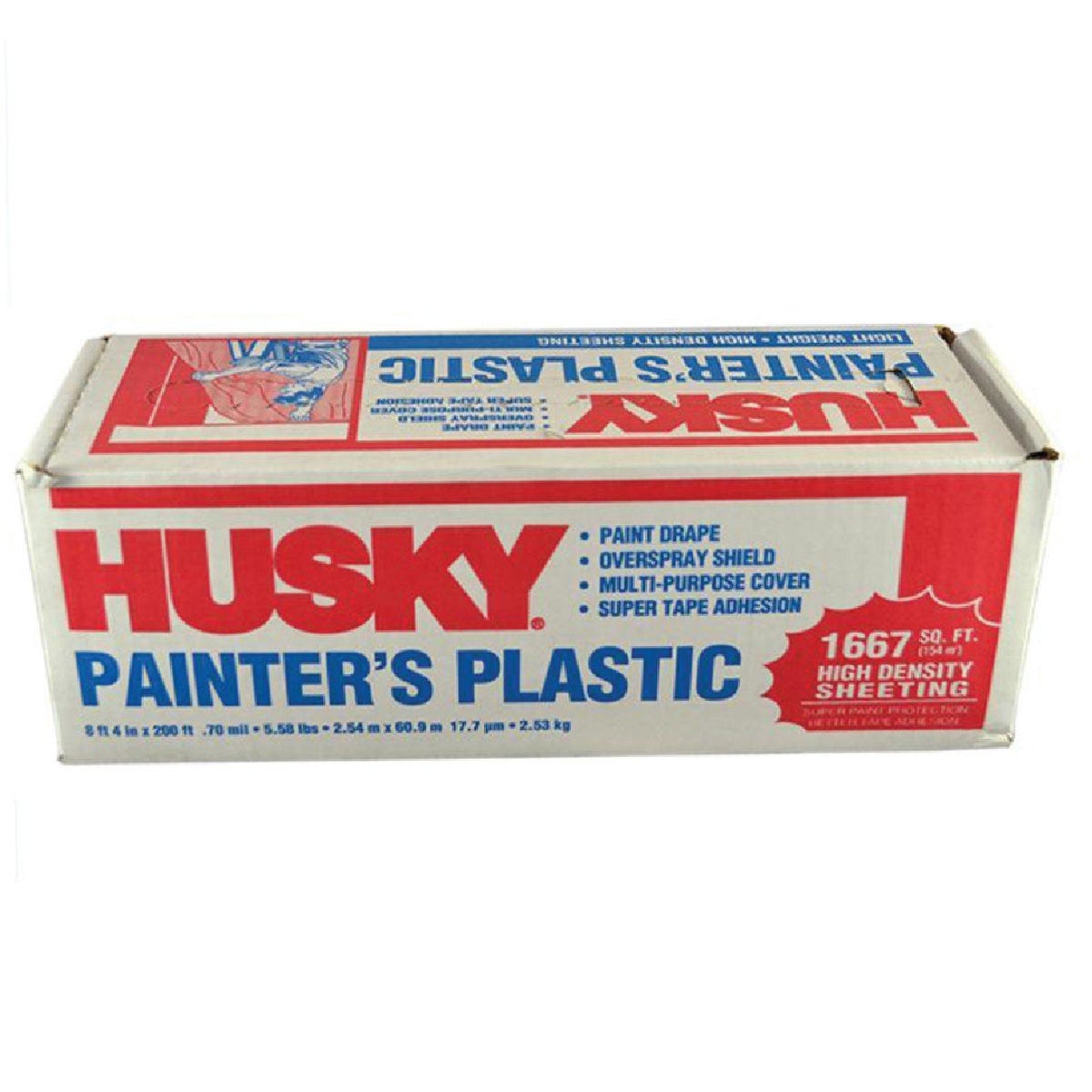 Poly-America Husky Painter's Plastic 8.4 In. x 200 Ft. .7 Mil Drop Cloth
