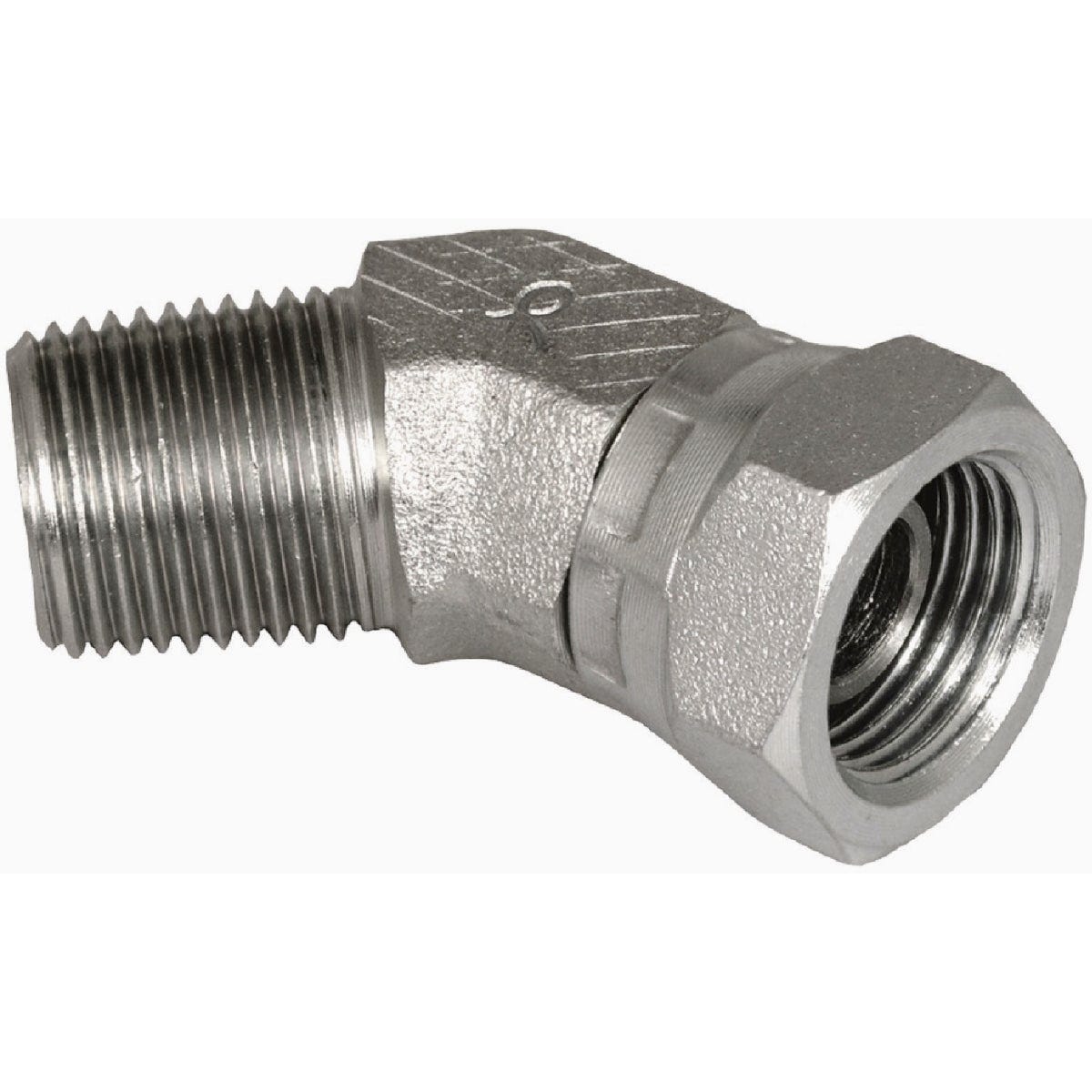 Apache 3/8 In. Male Pipe x 3/8 In. Female Pipe Swivel Adapter - photo 2