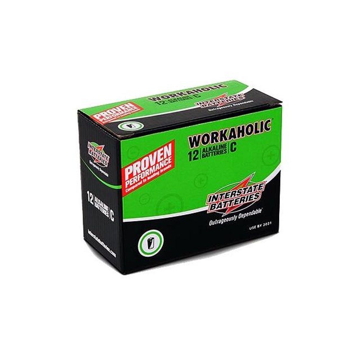 Interstate Workaholic 12-Pack C Alkaline Battery