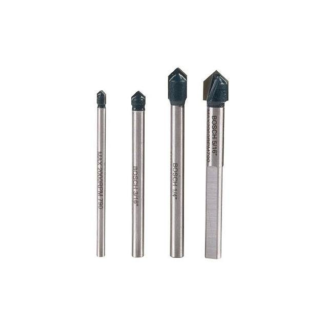 Bosch Glass & Tile Drill Bit Set (4-Piece) Bosch Glass & Tile Drill Bit Set (4-Piece)