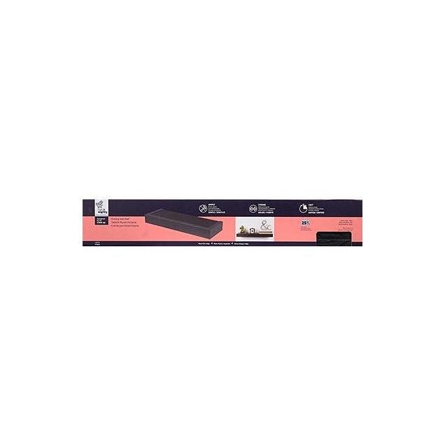 High & Mighty 36 In. Black Modern Design Floating Shelf - photo 2