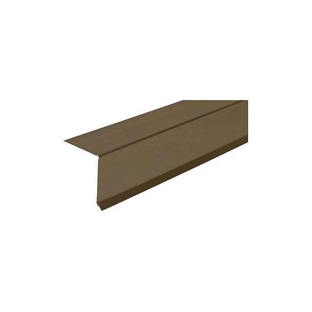 Amerimax 1.5 In. x 1.5 In. x 10 Ft. Commercial 28ga Galvanized Drip Edge Flashing, Brown