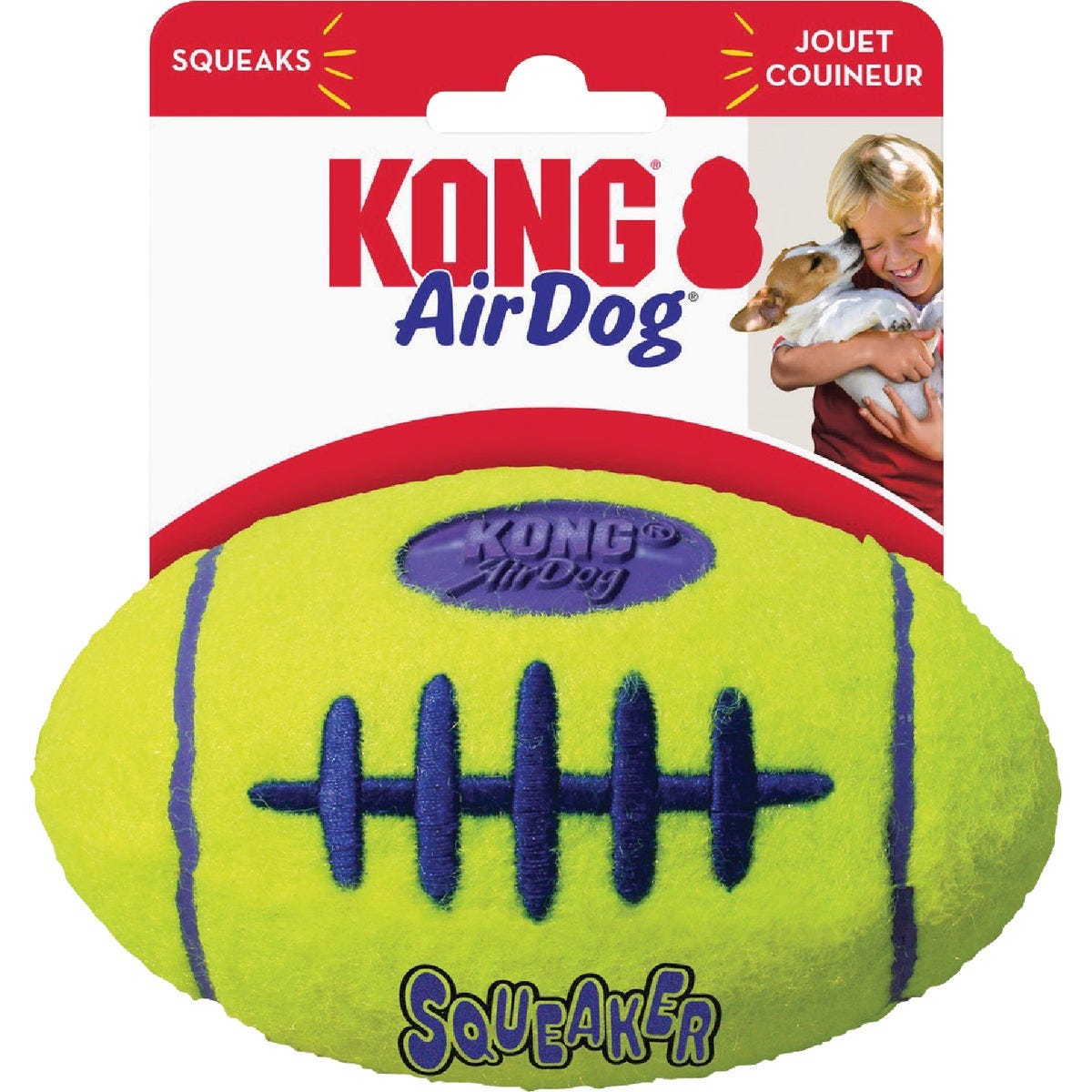 Air Kong Squeaky Medium Football Dog Toy - photo 3