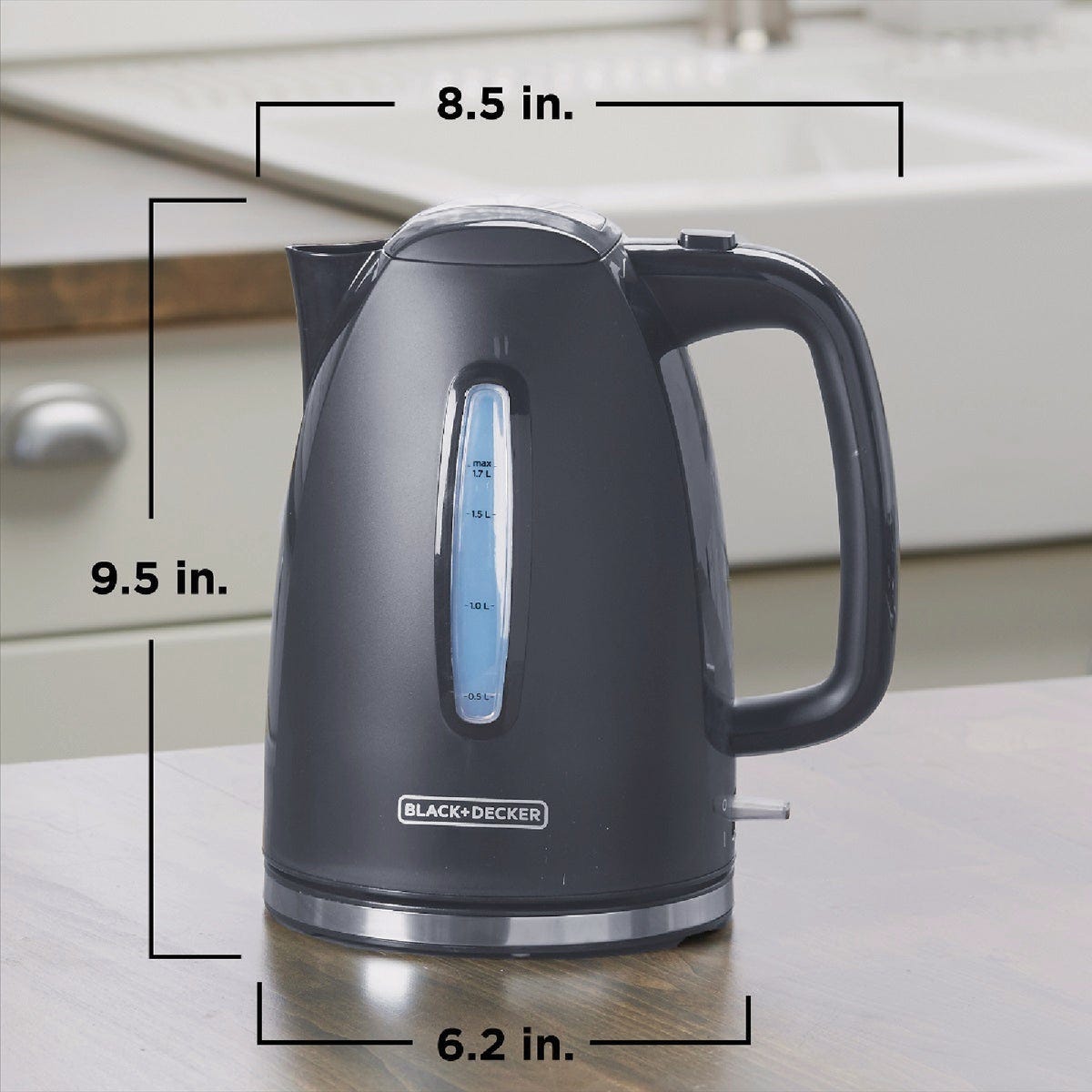 Black & Decker 1.7 Ltr. Gray Rapid Boil Electric Kettle - photo 3 Black & Decker 1.7 Ltr. Gray Rapid Boil Electric Kettle - photo 3