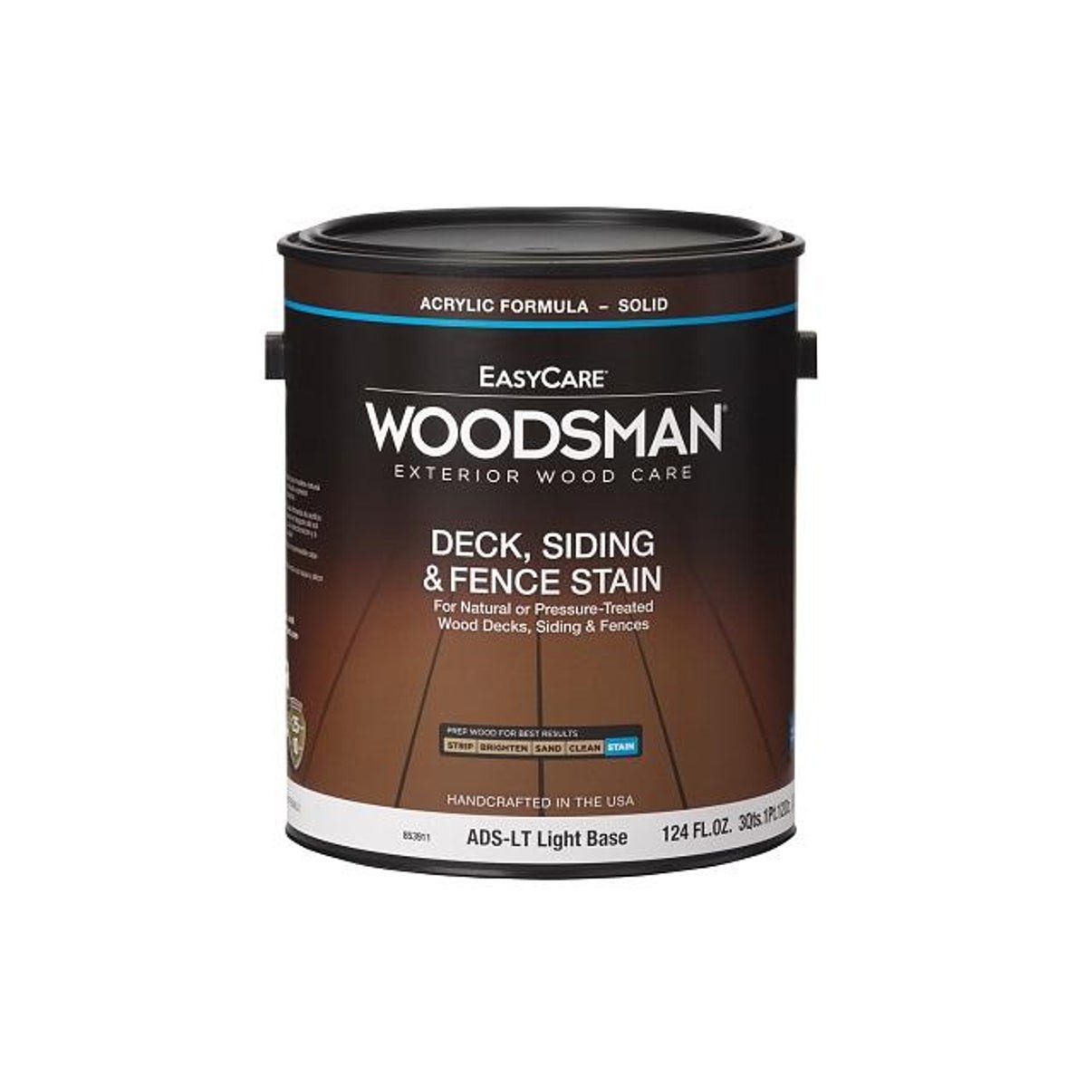 EasyCare Woodsman 1 Gal. Acrylic Latex Deck Stain, Solid-Color Light Base EasyCare Woodsman 1 Gal. Acrylic Latex Deck Stain, Solid-Color Light Base