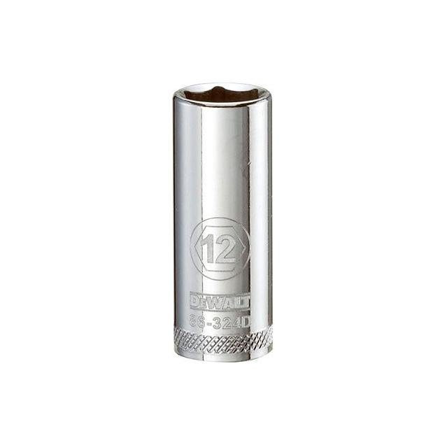 DeWalt 3/8 In. Drive 12mm 6-Point Deep Metric Socket DeWalt 3/8 In. Drive 12mm 6-Point Deep Metric Socket