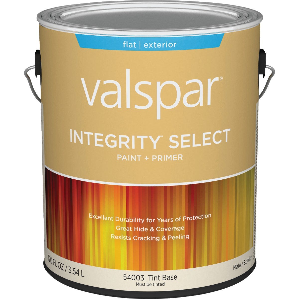 Valspar Integrity Select Flat Paint & Primer Exterior Paint, Tint Base, 1 Gal.