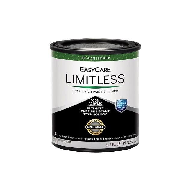 EasyCare WeatherAll Limitless 1 Qt. Pastel Base Semi-Gloss Acrylic Latex Exterior House Paint & Primer