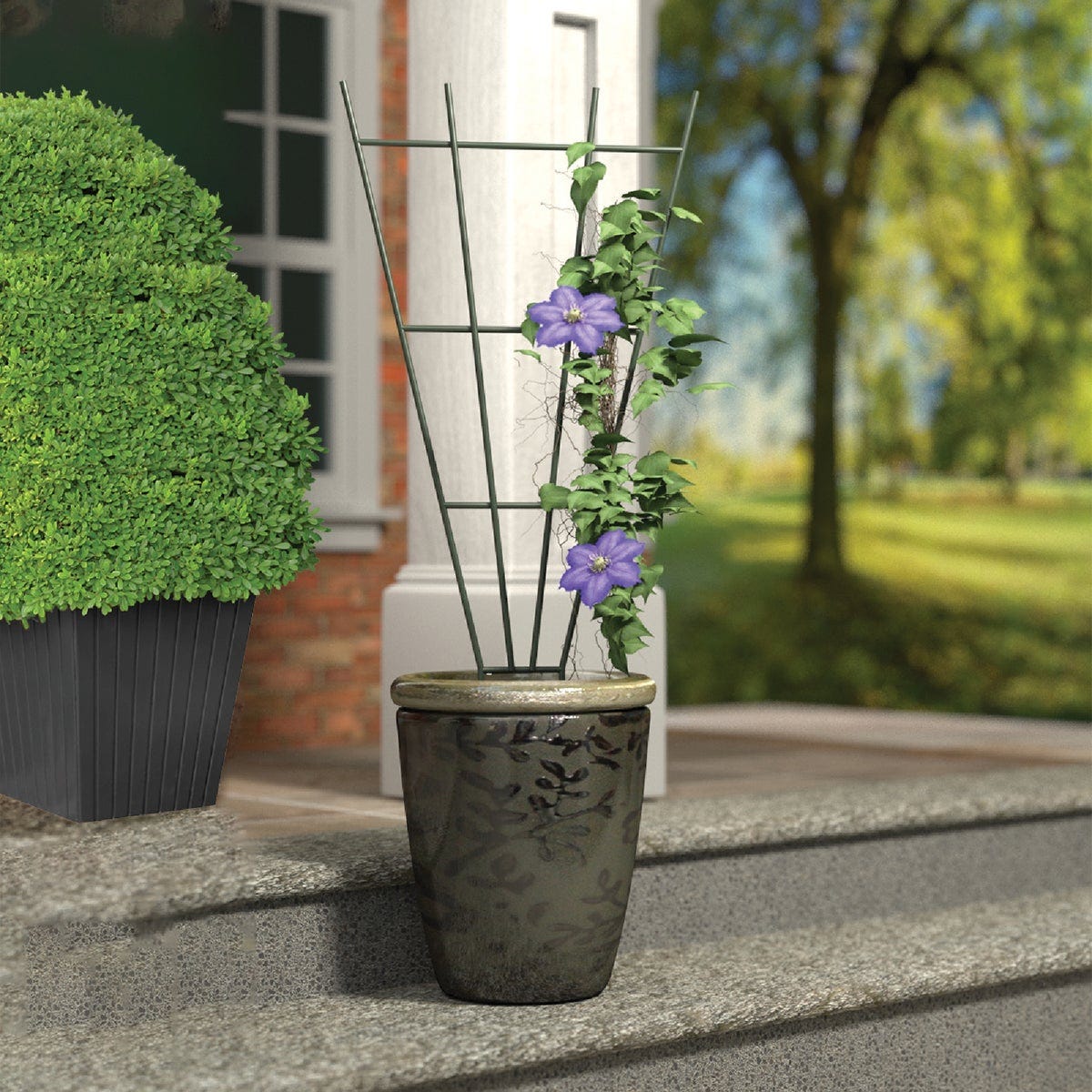 Panacea 36 In. x 15 In. Green Fan Trellis - photo 3 Panacea 36 In. x 15 In. Green Fan Trellis - photo 3