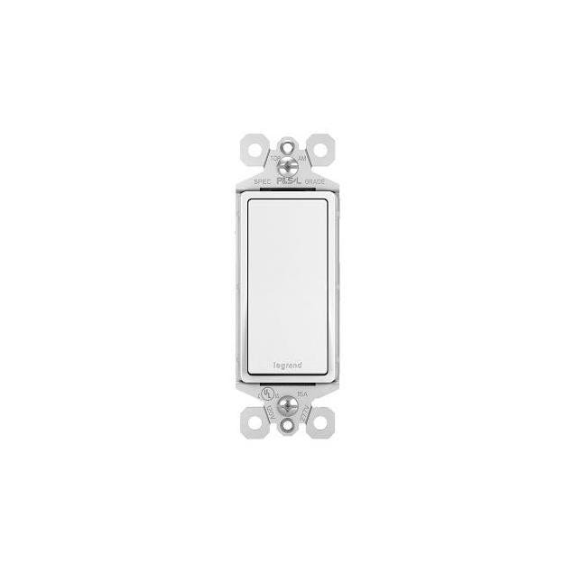 Radiant 15A White Single Pole Light Switch with Microban Radiant 15A White Single Pole Light Switch with Microban