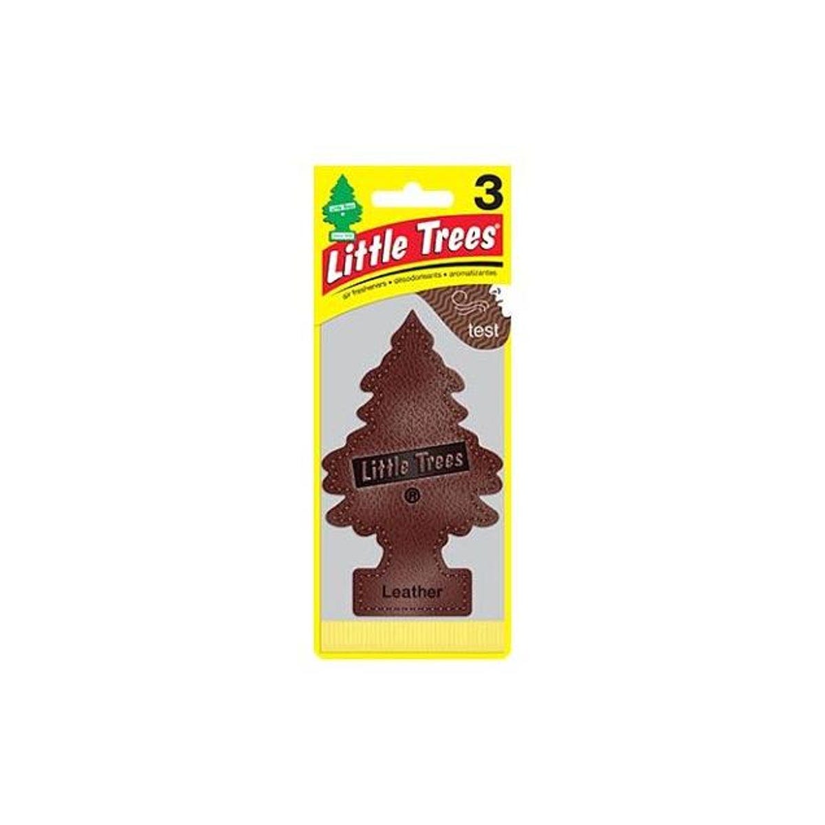 Little Trees Car Air Freshener, Leather (3-Pack)