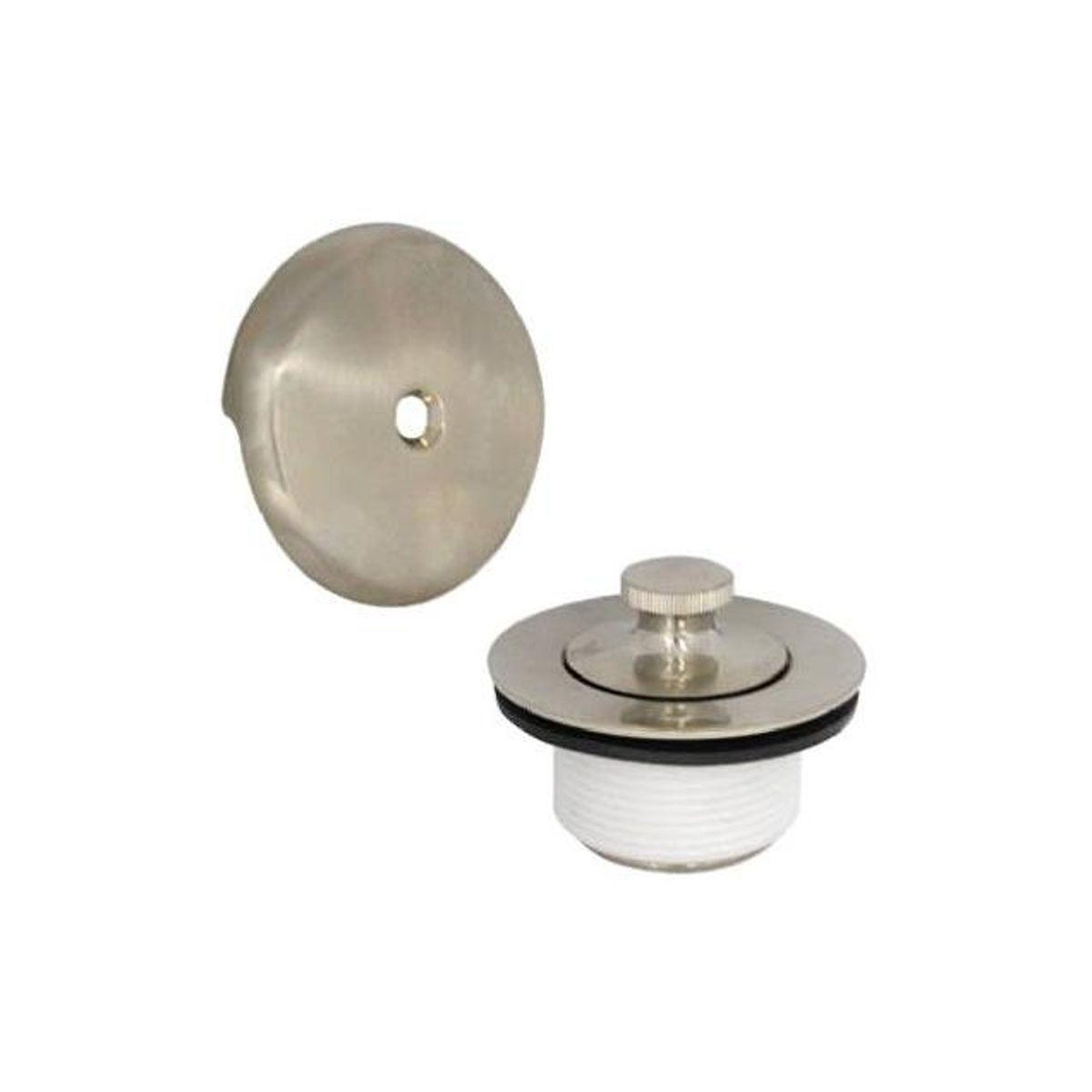 Danco Brushed Nickel Bath Drain Kit w/Lift & Turn Stopper