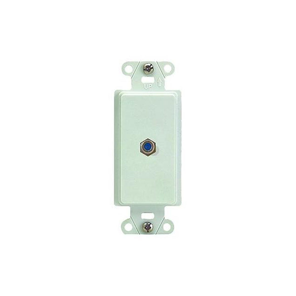 Legrand Pass & Seymour 1-Port White Coaxial Wall Jack Legrand Pass & Seymour 1-Port White Coaxial Wall Jack