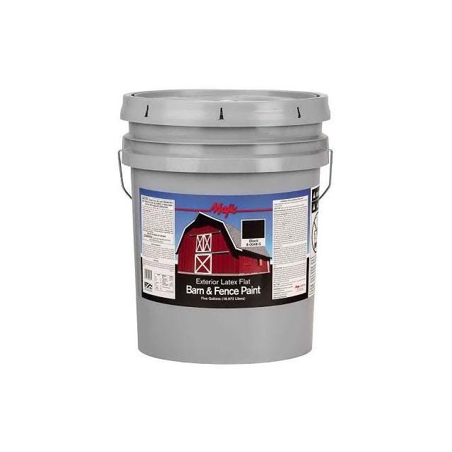 MAJIC Barn & Fence Exterior Latex Flat Paint, Black, 5 Gal. MAJIC Barn & Fence Exterior Latex Flat Paint, Black, 5 Gal.