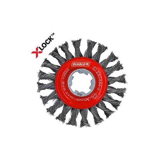 Diablo Diablo X-Lock 4 In. Metal Full Cable Twist Wheel