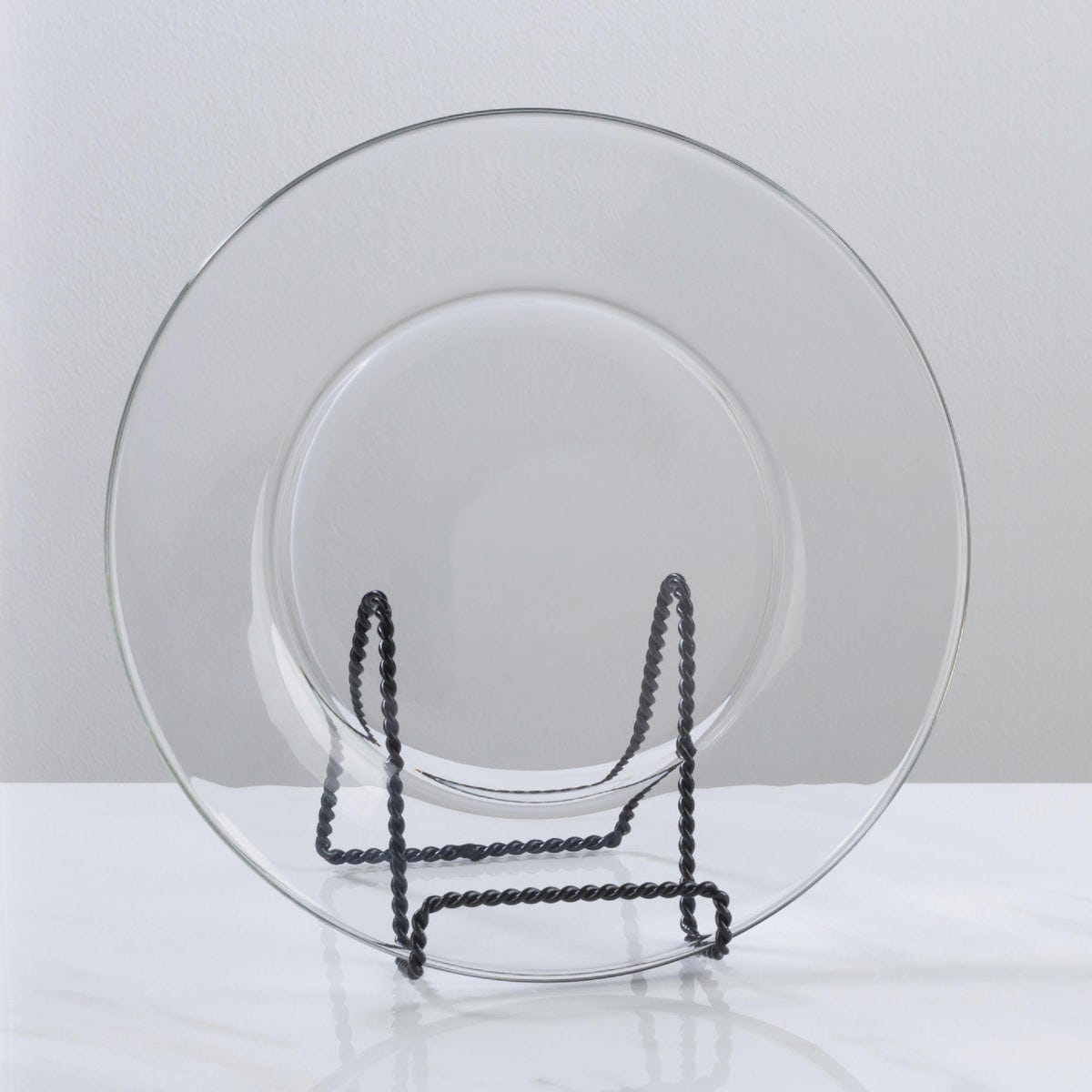 Tripar 4 In. Black Twisted Wire Plate Stand - photo 2