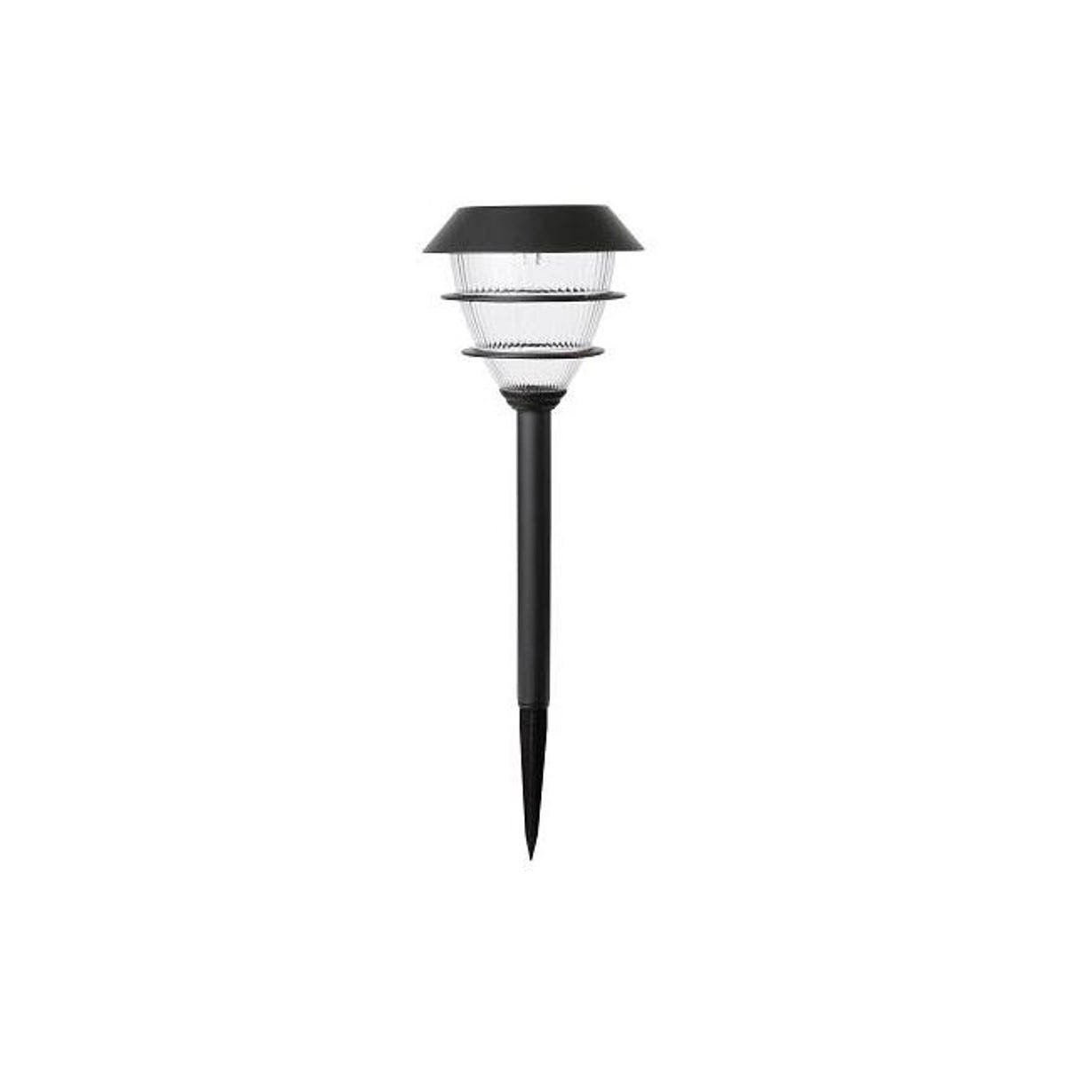 Fusion Black Plastic Solar 2-Tier Stake Light Fusion Black Plastic Solar 2-Tier Stake Light
