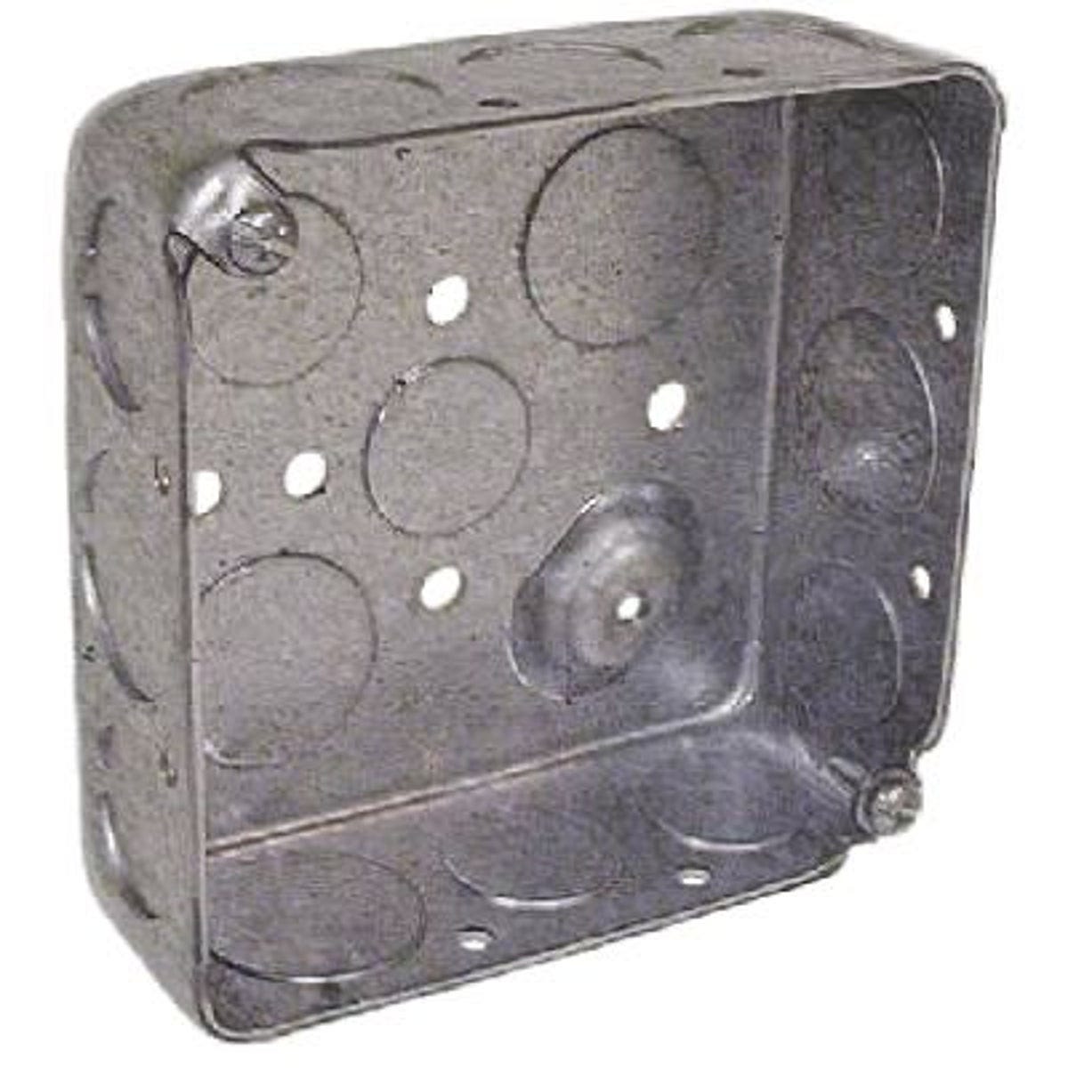 Raco 1-1/2 In. x 4 In. Steel Drawn Corners Square Box