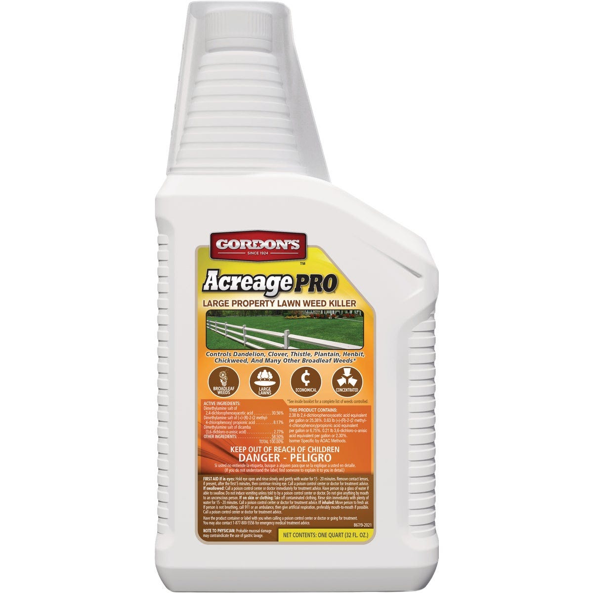 Gordon's Acreage Pro 1 Qt. Concentrate Large Property Lawn Weed Killer Gordon's Acreage Pro 1 Qt. Concentrate Large Property Lawn Weed Killer