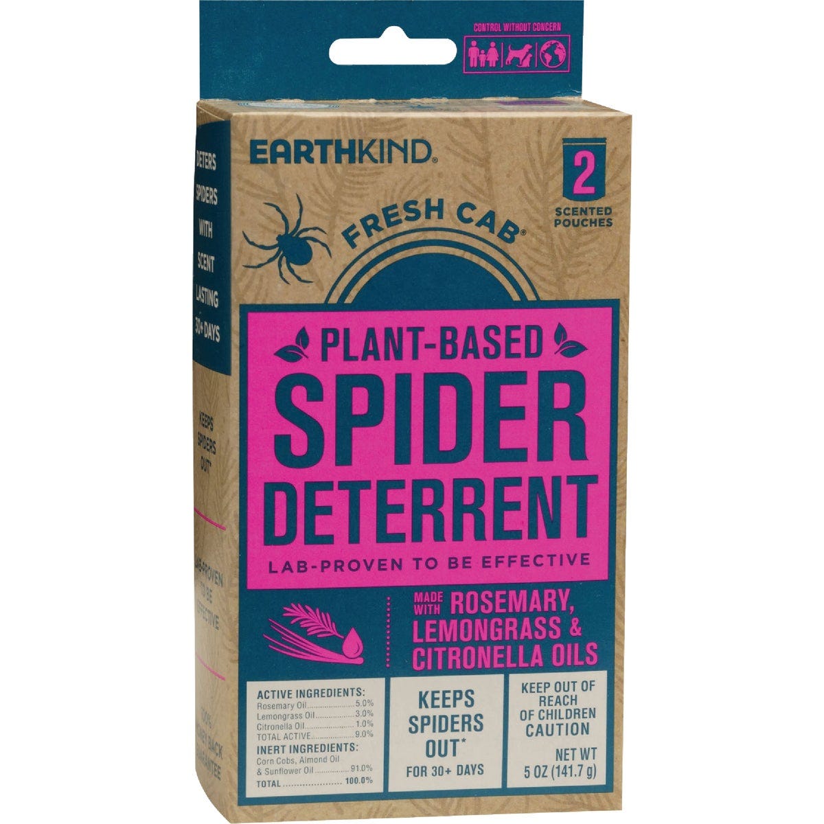 EarthKind Fresh Cab 30 to 60-Day Natural Spider Repellent Refill Pouch (2-Pack) - photo 2