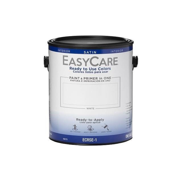 EasyCare Ready to Use Colors 1 Gal. Interior Satin Latex Paint & Primer, White EasyCare Ready to Use Colors 1 Gal. Interior Satin Latex Paint & Primer, White