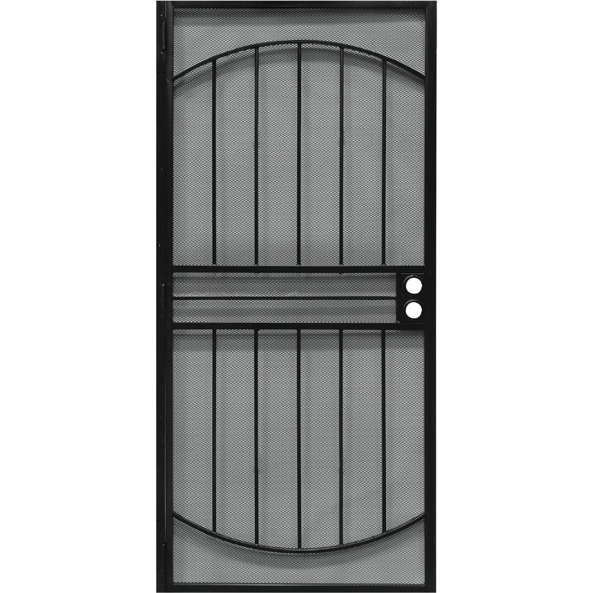 Precision Monterrey 36 In. W x 80 In. H Black Steel Security Door Precision Monterrey 36 In. W x 80 In. H Black Steel Security Door