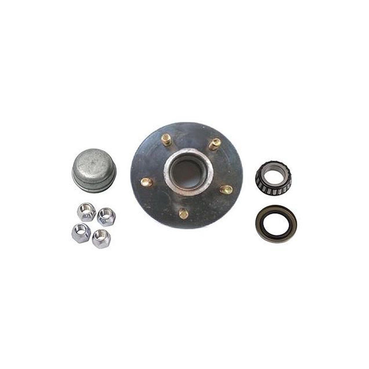 Uriah 5-Bolt Trailer Axle Hub Kit, 1,750 Lb. Capacity For #84 Spindle