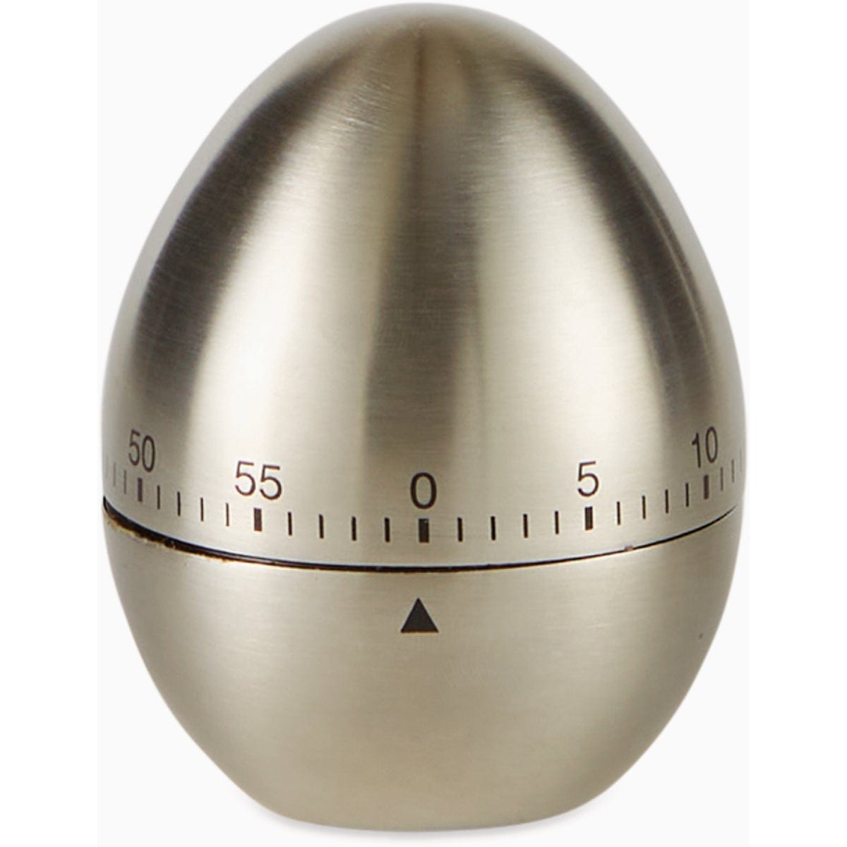 Design Imports Brushed Chrome Egg Kitchen Timer-