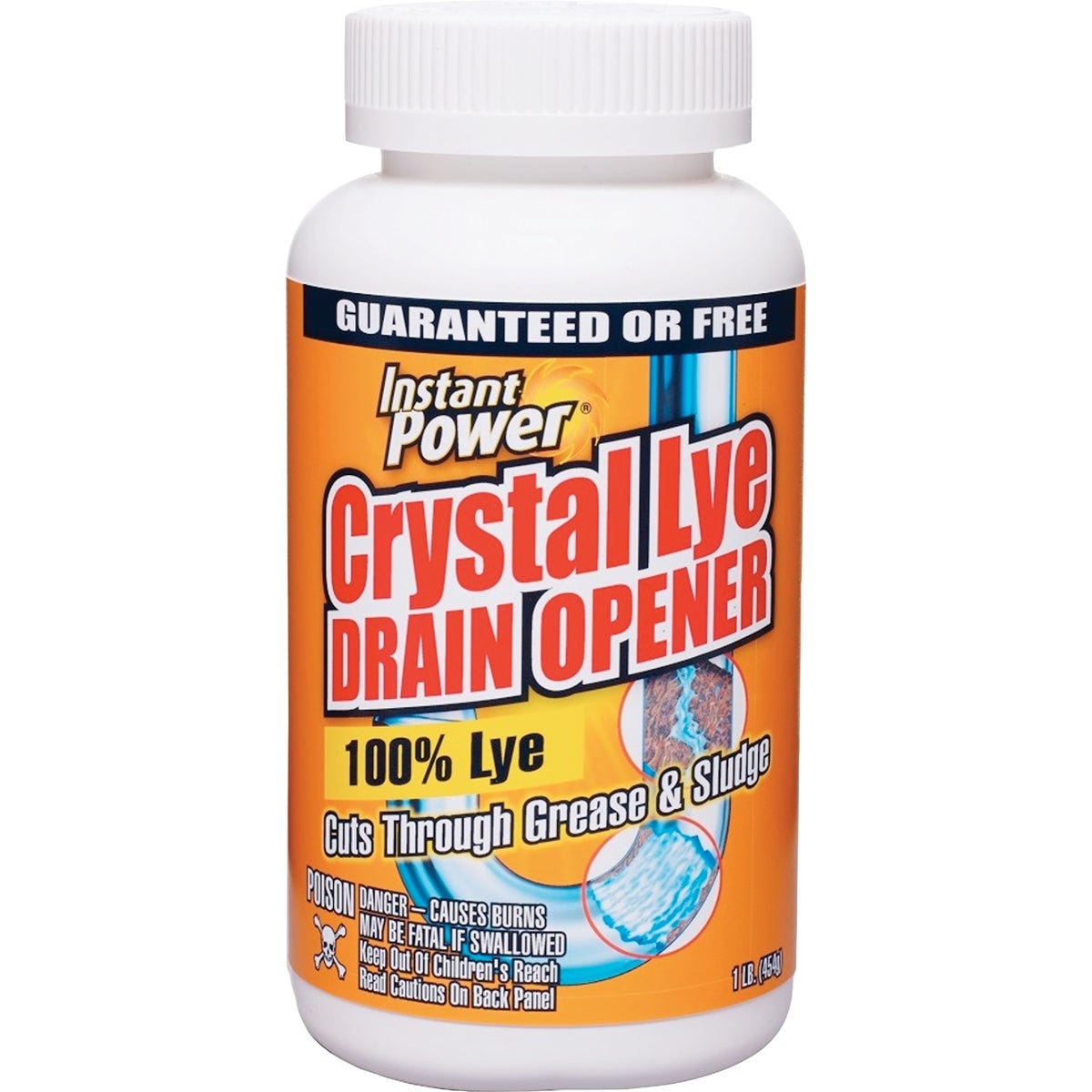 Instant Power 1 Lb. Crystal Lye Drain Opener Instant Power 1 Lb. Crystal Lye Drain Opener