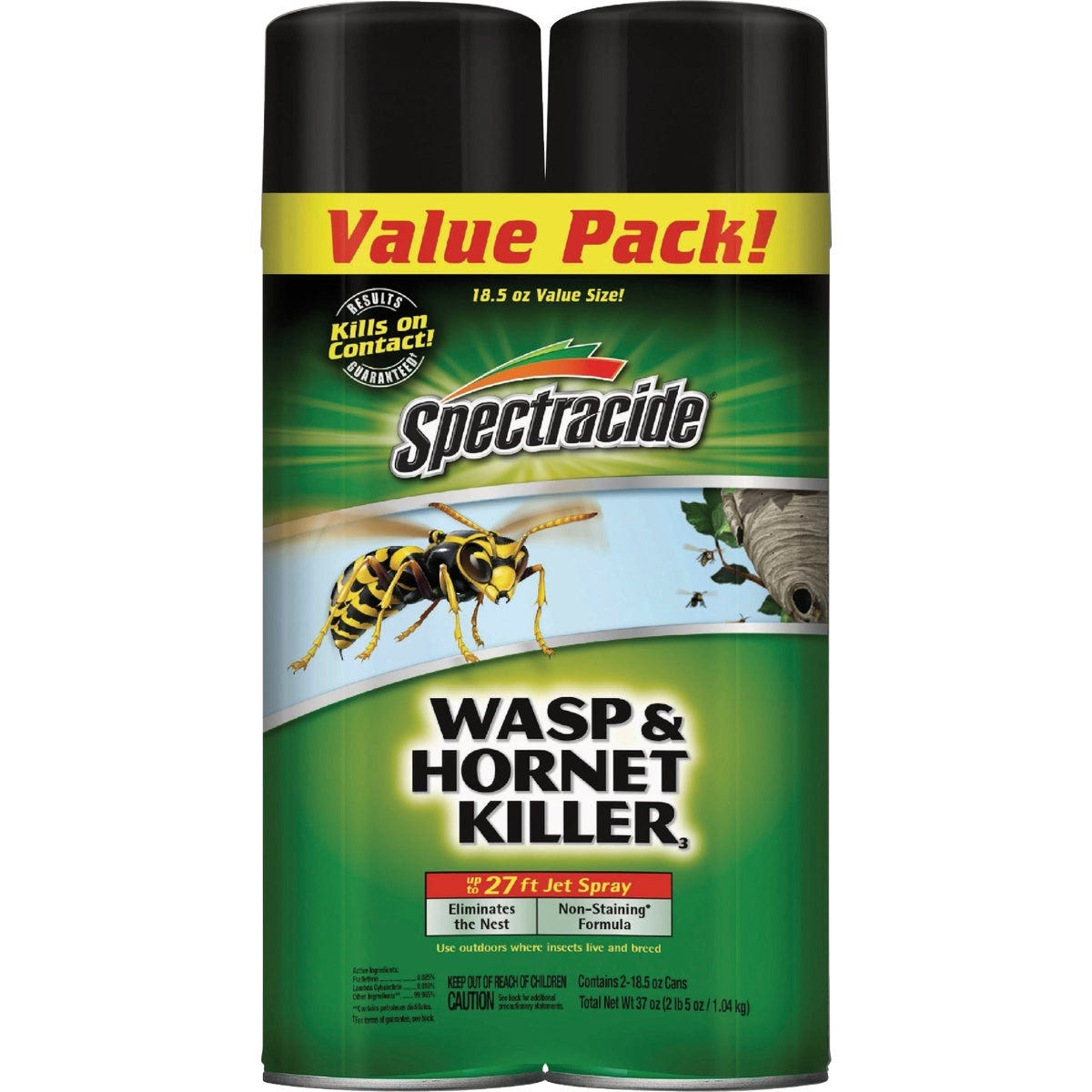 Spectracide 18.5 Oz. Wasp & Hornet Killer3 Aerosol (2-Pack) - photo 2